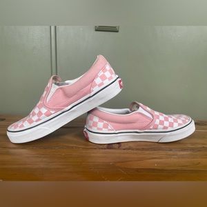 Kids Vans checkered shoes size 2.5